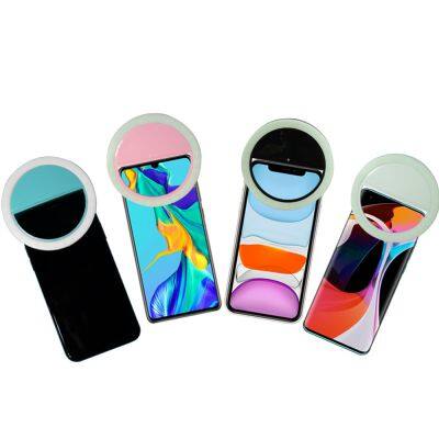 Phone Selfie Whitening Fill Light Flash Led Mobile Mini Portable Clip With Light Ring Stand Holder And Accessory