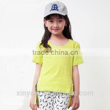 Custom girl t shirt / blank girl t-shirt / kids clothes fashion style