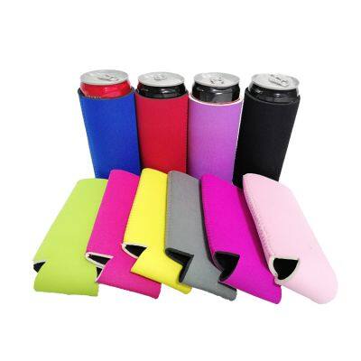 Factory Wholesale Sublimation Blank Beer Can Cooler Sleeve Foam 12 oz Insulated Neoprene Custom Coozies