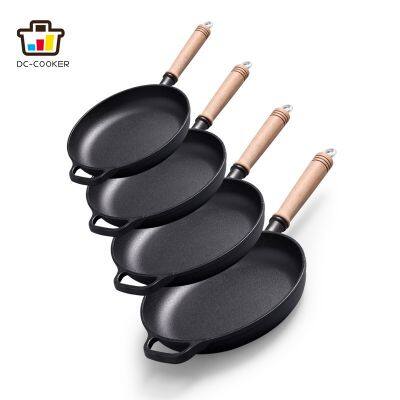 Factory Price Round Shape German Cast Iron Pan 10