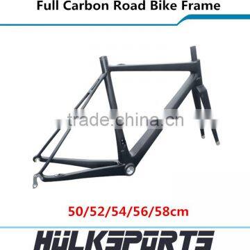 Ultra light 700c road bicycle frameset 3K/UD BB30 full carbon road bike frame with fork and seatpost road carbon frame Di2