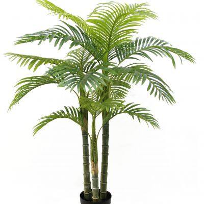 Hot Sales Plastic Artificial Plants Areca Palm Tree With Pot High Quality Decoration for Outdoor photo-2