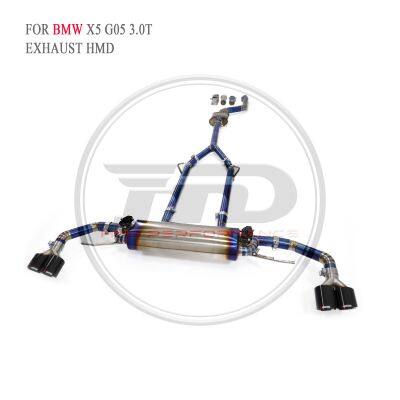 HMD Titanium Exhaust Catback For BMW X5 G05/X5 X6 M60i/X5MX6M F95F96 LCI/X5M X6M E70 E71/Z4 E89 Muffler With Valve For Cars Whatsapp+86 18946955156