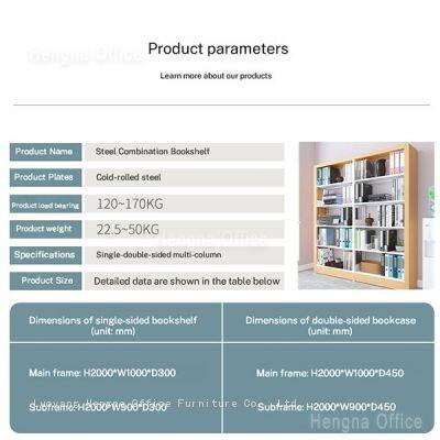 Heavy Duty Metal Library Shelving PCB049 |1.2mm SPCC Steel Double-Sided Bookstack With Adjustable Laminate for School & Public Libraries photo-3