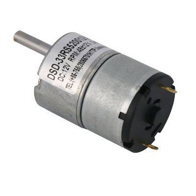 DSD Motor OEM ODM Factory Price 33 mm Gearbox Brush Motor Torque 5 Kg.cm 3.7V dc Electric Motor 24v dc Gear Motor photo-5