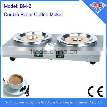 Multifunctional stainless steel double mini coffee maker