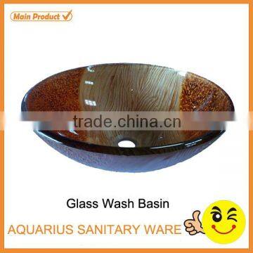 very cheap round glass public bathroom sinks