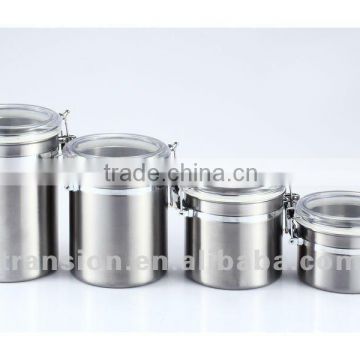 Hight quality stainless steel packaging coffee Jar