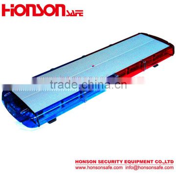 led warning lightbar 47'' Hot sell DC12V 24V Low-Profile vehicle warning police lightbar with speaker HS8130