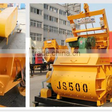 Block concrete mier machine for HZS25 concrete batching mierJS500, interblock miing machine 0.5m3