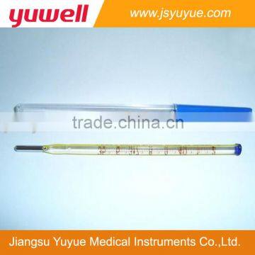 Clincal thermometers for oral use with bule tip