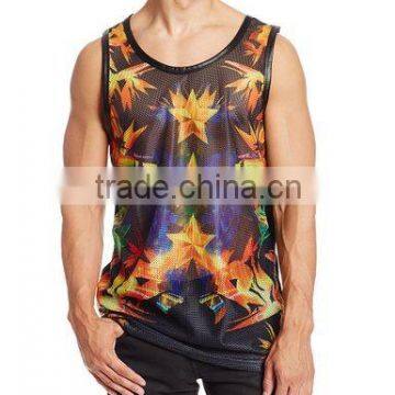 Men's Sublimation Tank Top/Digital Printing Singlet/3d Printing Top photo-2