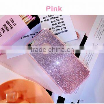 Fashion Design Glitter Powder Silicone Phone Case for Girls , Mobile Phone Case for iPhone 6