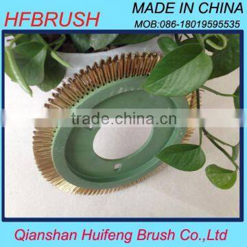 Brass wire brush for polishing