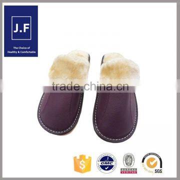 2015 home soft OEM cheap men leather slipper