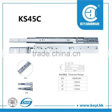 Hot sale drawer fittings, drawer runner, ball bearing telescopic channel                        
                                                Quality Choice