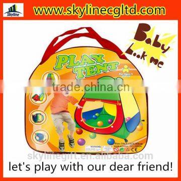 New arrival kids play happy tent outdoors children tent with colorful handbage packaging