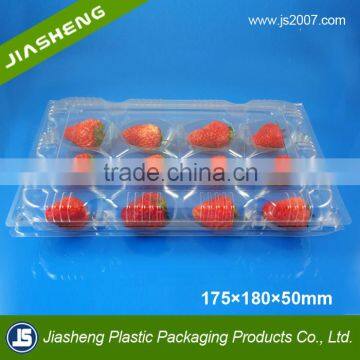 Dongguan Transparent Disposable Plastic Fruit Clamshell Punnet for Strawberry