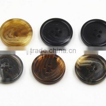 Sedex Audited Factory 2 Pillar Polyester Horn Button, Resin Horn Coats Button photo-5