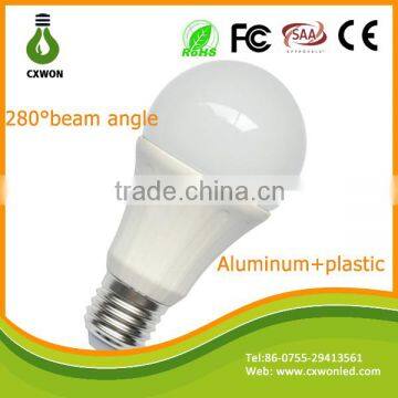 160 DEGREE beam angle led bulbs aluminum plastic e27 3W led lamp with CE ROHS