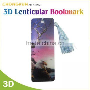 Hot selling Custom 3d lenticular attractive bookmark