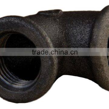 Black Malleable Cast Iron Pipe Fittings 90degree Beaded Pipe Fitting Elbow photo-2
