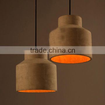 Best price CE certification concrete lamp cement light hotel pendant light