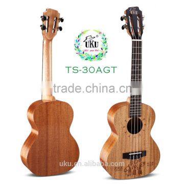 UKU TS-30AGT China wholesale & OEM tenor ukulele classical guitar machinehead