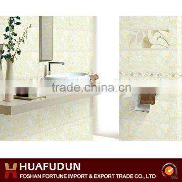 2014 Foshan china new ceramic with flower bathroom tile design                        
                                                Quality Choice