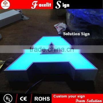 custom stainless steel channel letter trim cap