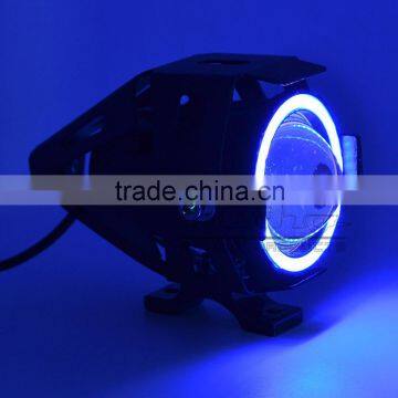 BJ-SPL-008 New Arrival Custom Black 12V Motorbike Motocross Angel and Devl Eye Motorcycle Spot LED Light photo-6