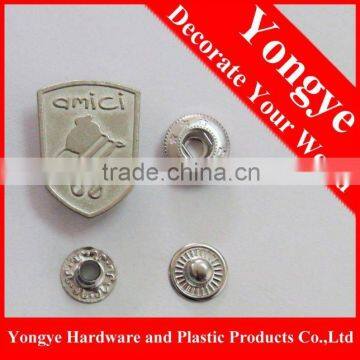 Metal coat button