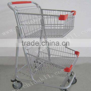 Supermarket Shopping Trolley/Shopping cart/Chromed hand trolley