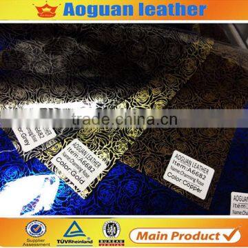 2016 leatest patent with fashion printing pu leather for shoe/bag/and car seat