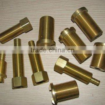 High quality custom brass threaded insert pipe fitting