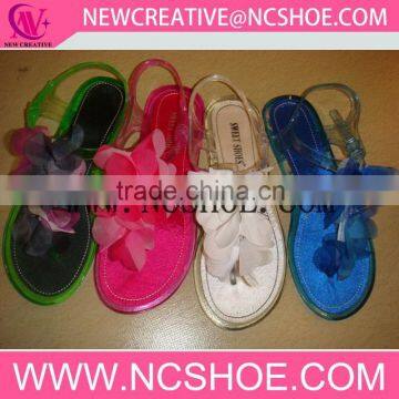 new design fashion casual lady shoe jelly sandal