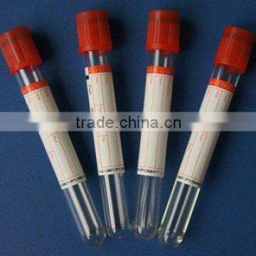 Medical vacuum blood collection tube serum tube