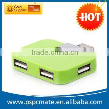 Factory price hot selling Mini Multifunctional Square 4-Port USB 2.0 Ultra Hub USB