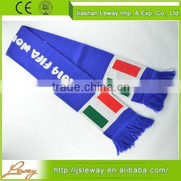 Hot-selling fashion sport scarf striped knitted scarf