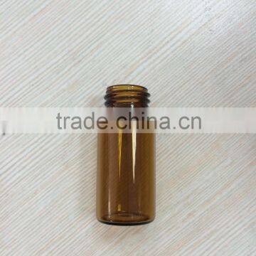 5ml amber color tube glass bottle with black cap