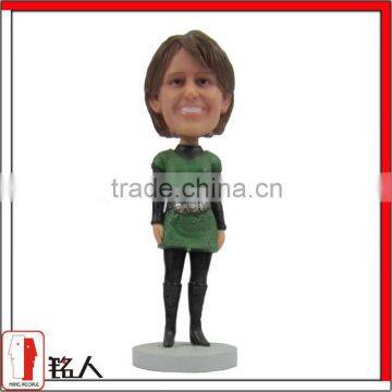 female birthday party souvenir personalized resin bobblehead & figurines