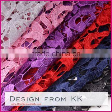 Hot sale 2014 fabric flowers new embroidery design#1018 fabric textile