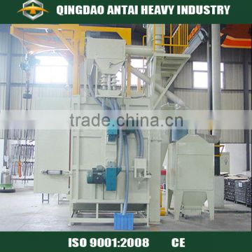 Surface cleaning and strengthening single or double hook shot blasting machine