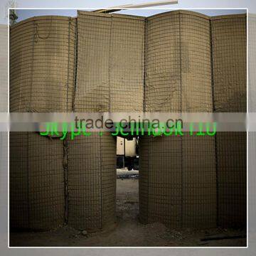 Galvanized hesco bastion wall for flood contro retaining wall