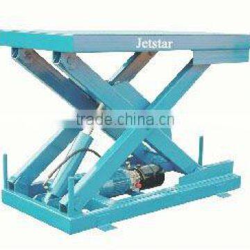 Stationary mini hydraulic lifting platform stacker