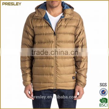 Hot sale high quality winter outwear 100%polyester down jacket coat mens