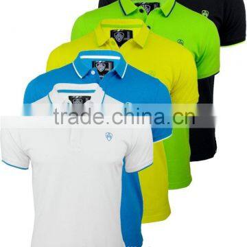 2016 Latest Design Special Collar Cotton Multicolored Custom Polo Shirt Mens photo-2