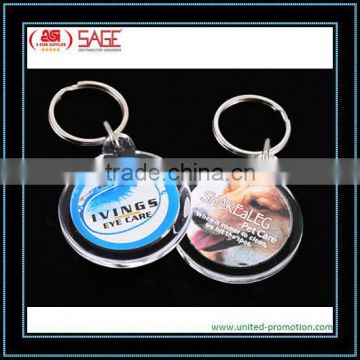 round acrylic keychain