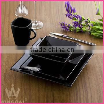 Ceramic 16pcs square dinner set