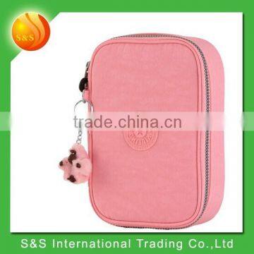 Low price factory custom promotion pink pencil case